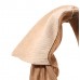 Pure Camel wool long Snood with Collar